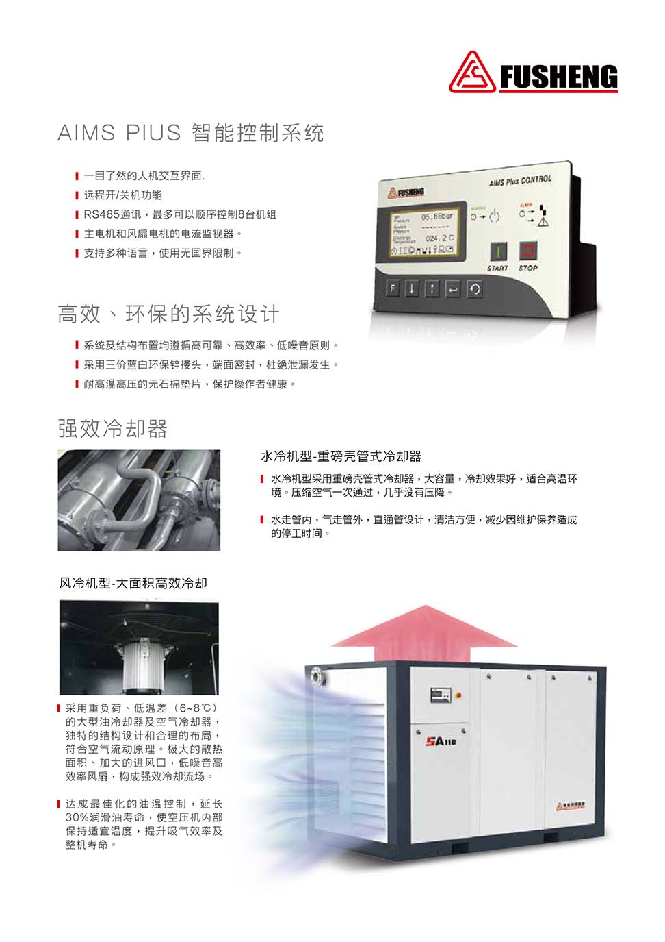复盛螺杆空气压缩机SA55-90